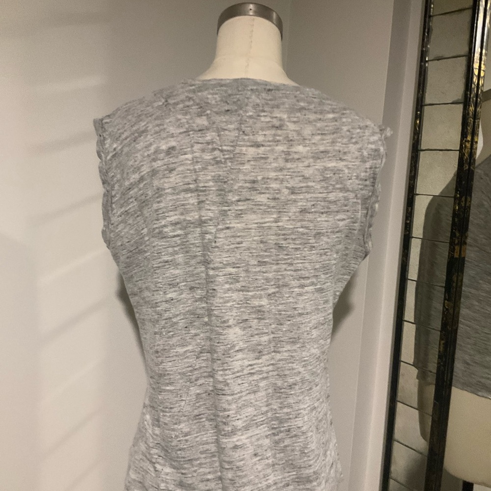 Madewell Heather Gray Women's Muscle Tee - Picture 4 of 6